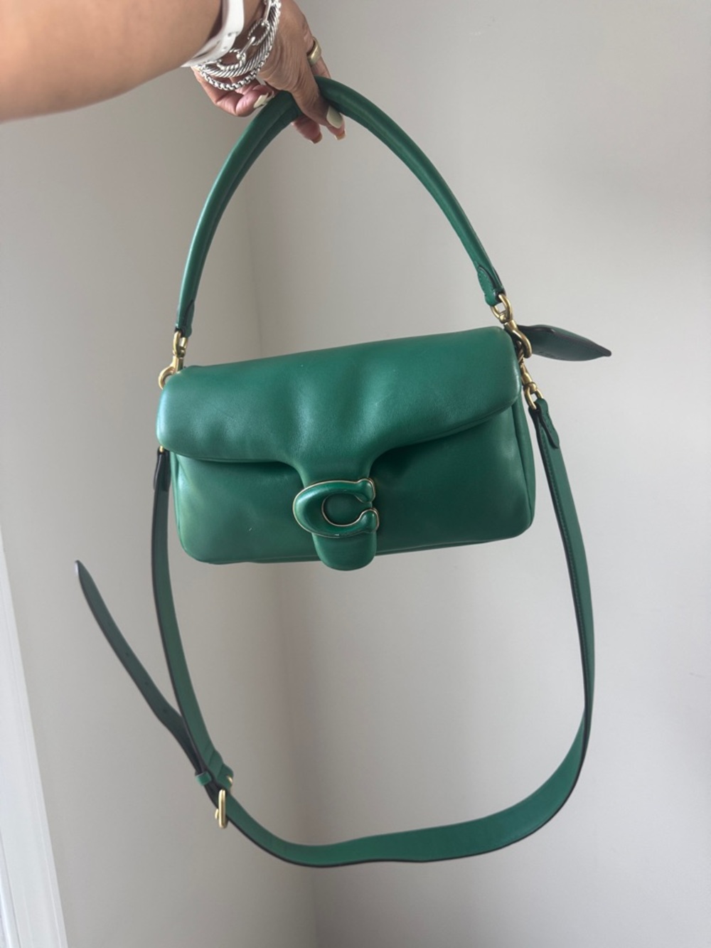 1000% Authentic Coach Pillow Tabby 26 in Green (released in this color once)